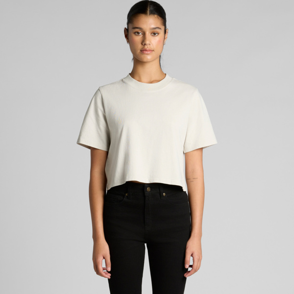Wo's Heavy Faded Crop Tee 4089 Thumbnail