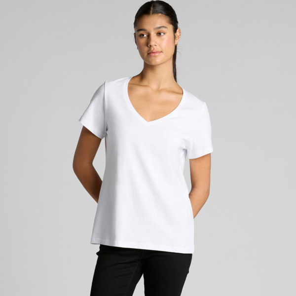 Wo's Maple V Neck Tee Thumbnail